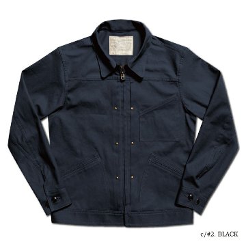 81B BK 30s DENIM ZIP JACKET DELUXEWARE デラックスウエアジャケット DALEE'S ダリーズアウター ジャケットの画像