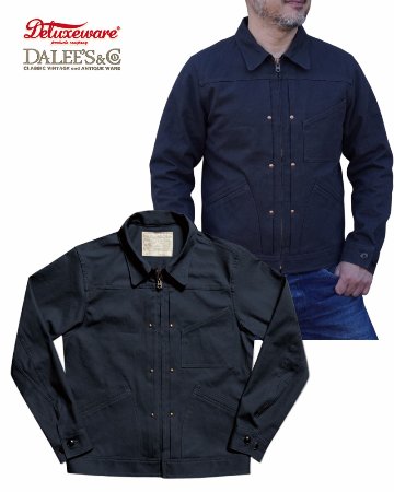 81B BK 30s DENIM ZIP JACKET DELUXEWARE デラックスウエアジャケット DALEE'S ダリーズアウター ジャケットの画像