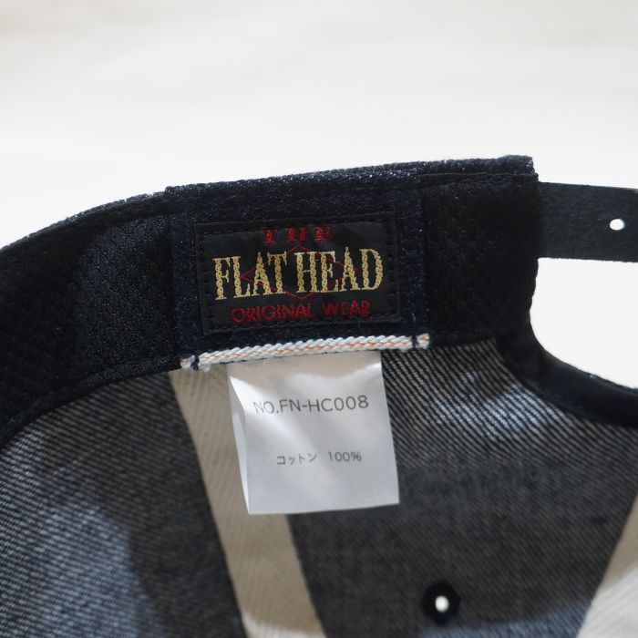 FN-HC008 デニムトラッカーキャップ FNHC008 FLATHEAD フラットヘッドキャップの画像