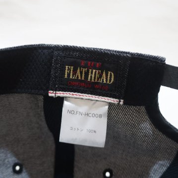 FN-HC008 デニムトラッカーキャップ FNHC008 FLATHEAD フラットヘッドキャップの画像