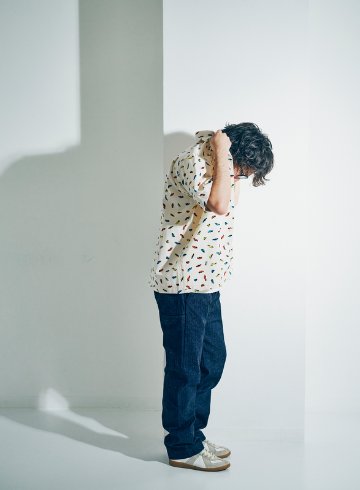 SMOS25 BE サムライ自動車倶楽部半袖オープンシャツ SAMURAIJEANS サムライジーンズワークシャツ サムライジーンズシャツ サムライ自動車倶楽部 ワークシャツの画像