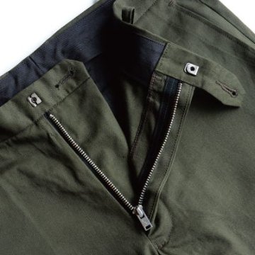 TRUMAN SL-ARMY.G-チノ-パンツ-30s SLIM TROUSER-TRUMANSL-DELUXEWARE-デラックスウエアパンツ-DALEE'S-ダリーズパンツの画像