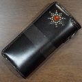 FN-WLN5-4SS-BKxBKxBKxRD-手縫いスタッズウォレットFNWLN54SS(旧品番FS-00FS)-FNWLN54SS-FS00FS-FLATHEAD-フラットヘッド手縫いレザーウォレの画像