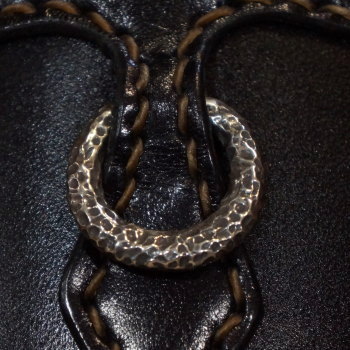 FN-WLN5-4SS-BKxBKxBKxRD-手縫いスタッズウォレットFNWLN54SS(旧品番FS-00FS)-FNWLN54SS-FS00FS-FLATHEAD-フラットヘッド手縫いレザーウォレの画像