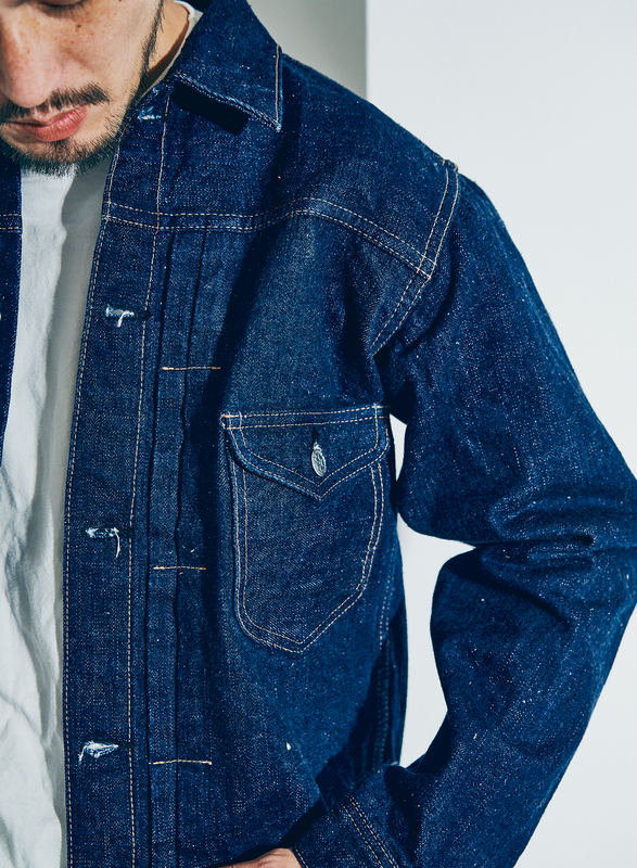 S101AX-SAKURA 藍+桜Gジャン S101AXSAKURA SAMURAIJEANS サムライジーンズデニムジャケット Gジャンの画像