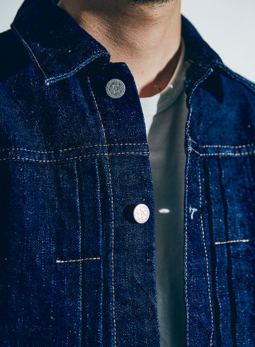 S101AX-SAKURA 藍+桜Gジャン S101AXSAKURA SAMURAIJEANS サムライジーンズデニムジャケット Gジャンの画像
