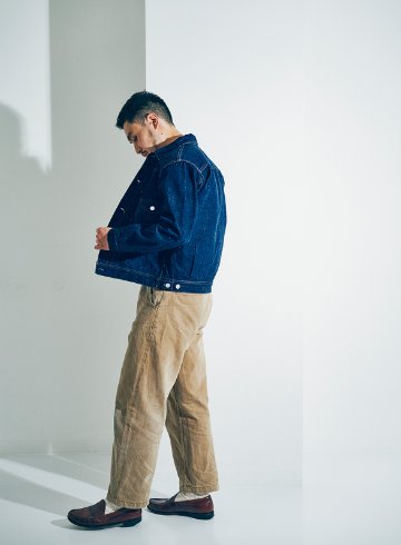 S101AX-SAKURA 藍+桜Gジャン S101AXSAKURA SAMURAIJEANS サムライジーンズデニムジャケット Gジャンの画像