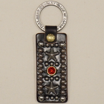 SK-09-スタッズキーホルダーSK09-SK09-FLATHEAD-フラットヘッドレザーキーホルダー-STOCKBURG-ストックバーグの画像