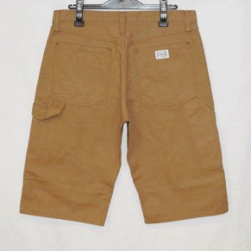 PH-12HW-ブラウン-ダックワークハーフパンツ12-PH12HW-FLATHEAD-フラットヘッドハーフパンツ-フラットヘッドワークパンツの画像