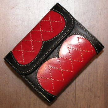 NRC-01ST-NRCハーフウォレットST-NRC01ST-REDMOON(レッドムーン)-ハーフウォレット(ショートウォレット：二つ折り財布)の画像