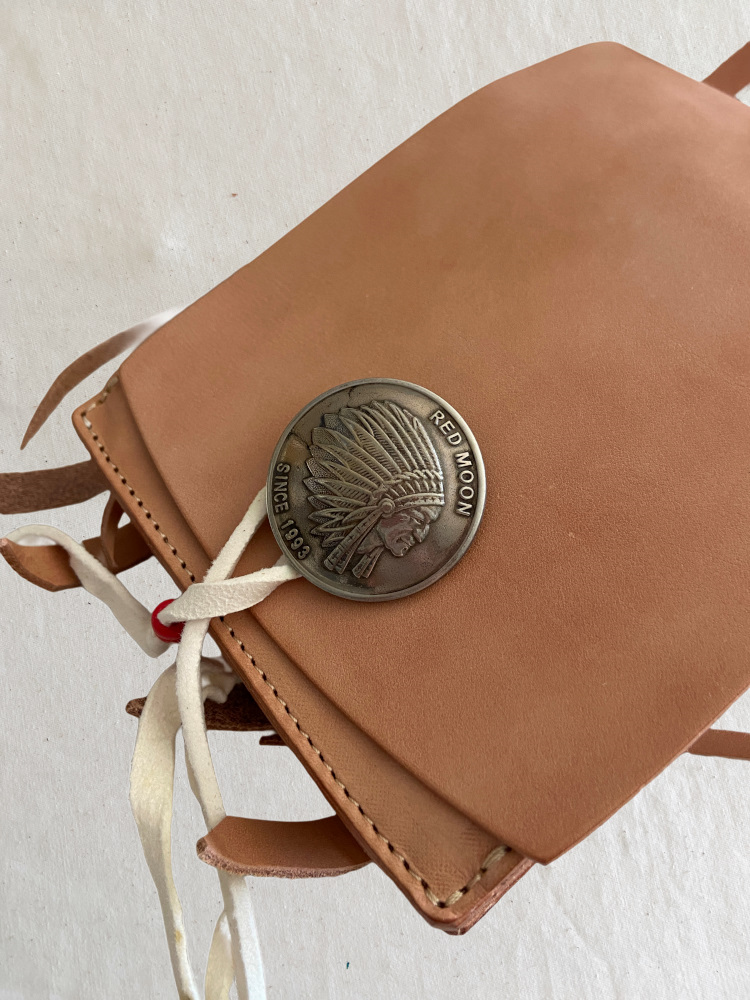 旧商品スペシャルプライス！M-MBP-サドル-MMBP-REDMOON-レッドムーンメディスンバッグ・レッドムーンヒップバッグ レザーバッグの画像