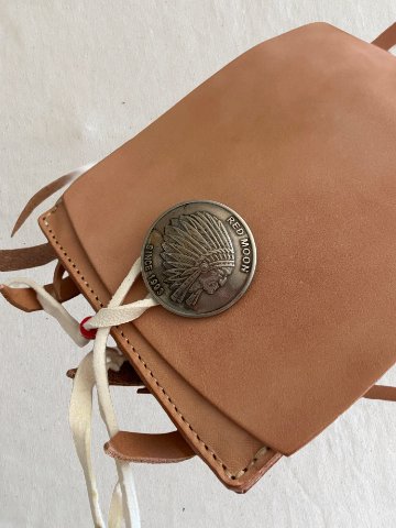 旧商品スペシャルプライス！M-MBP-サドル-MMBP-REDMOON-レッドムーンメディスンバッグ・レッドムーンヒップバッグ レザーバッグの画像