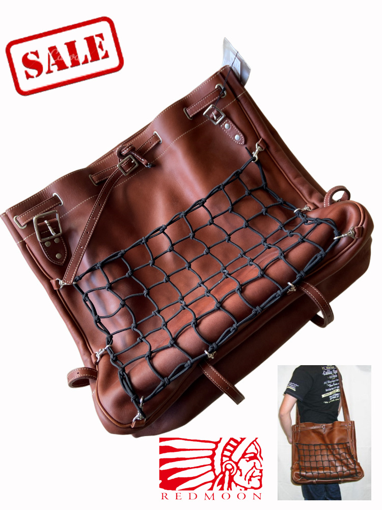 旧商品スペシャルプライス！HUNTER-L-コードバン-ハンターLサイズ-HUNTERL-REDMOON-レッドムーンレザーショルダーバッグの画像