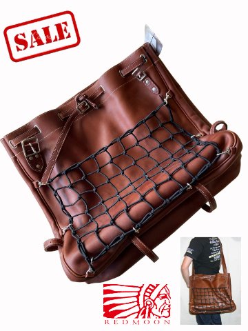 旧商品スペシャルプライス！HUNTER-L-コードバン-ハンターLサイズ-HUNTERL-REDMOON-レッドムーンレザーショルダーバッグの画像