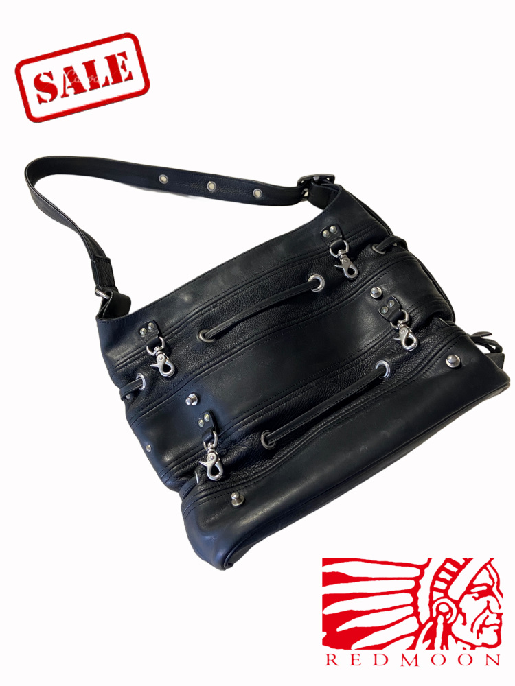 旧商品スペシャルプライス！TN-BG-1-S-ボンテージバッグS-TNBG1S-REDMOON-レッドムーンレザーショルダーバッグの画像