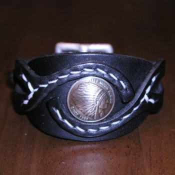 PEACEMAKER-WB1-ブラック-ピースメーカーブレス1-PEACEMAKERWB1-REDMOON-レッドムーンレザーブレスレットの画像