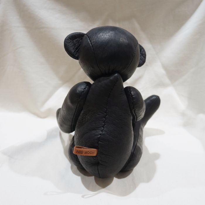 旧商品スペシャルプライス！RM-TEDDY-ブラック-ペッカリーレザーベア-RMTEDDY-REDMOON-レッドムーンテディーベアの画像