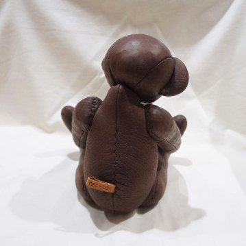 RM-TEDDY(ワケアリ品)-コードバン-ペッカリーレザーベアのワケアリ品-RMTEDDY-REDMOON-レッドムーンテディーベアの画像