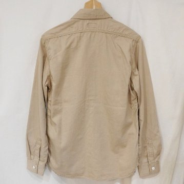 FN-SCK-004L-BE-ヘリンボーンワークシャツ長袖-FNSCK004L-FLATHEAD-フラットヘッドワークシャツ-フラットヘッドシャツの画像
