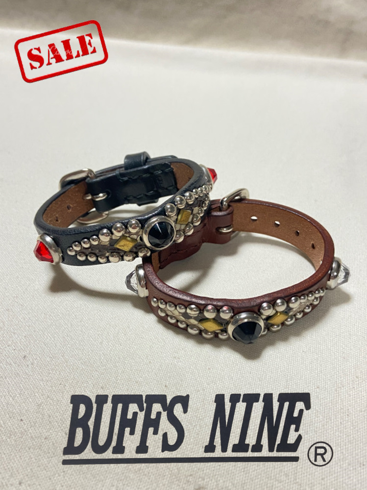 旧商品スペシャルプライス！SD-W15-01-スタッズブレス15-01-SDW1501-BUFFSNINE(バフズナイン) レザーブレスレットの画像
