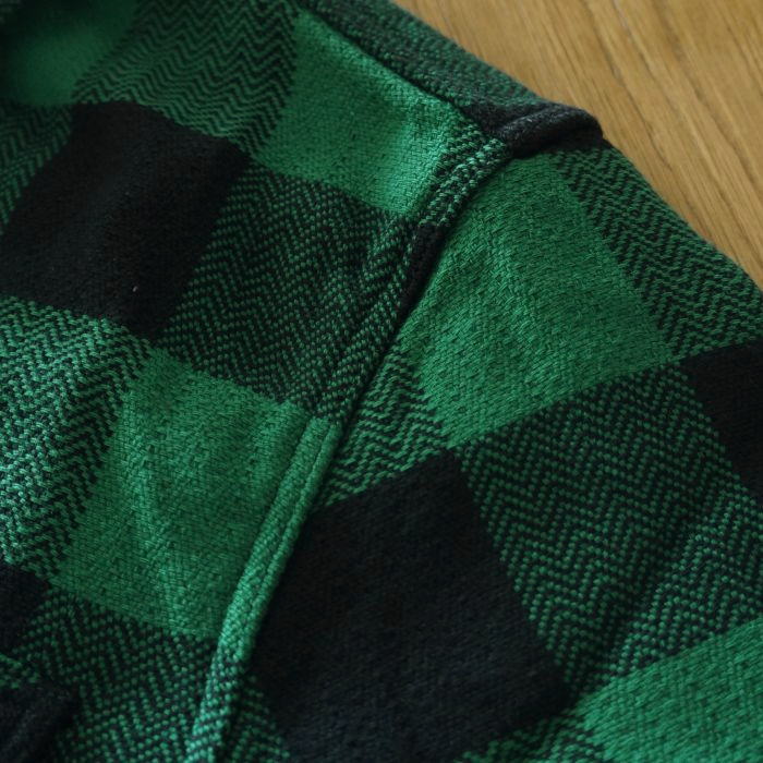 FN-SNR-101L GRNxBK ブロックチェックネルシャツ101L FNSNR101L FLATHEAD フラットヘッドシャツ BLOCK CHECK NEL SHIRTの画像