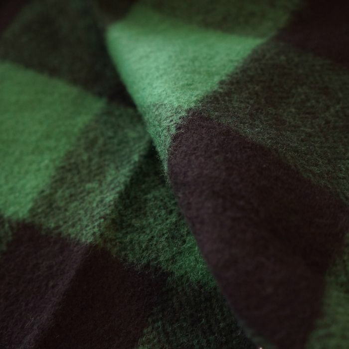 FN-SNW-101L GRNxBK ブロックチェックネルウエスタンシャツ101L FNSNW101L FLATHEAD フラットヘッドシャツ BLOCK CHECK NEL SHIRTの画像