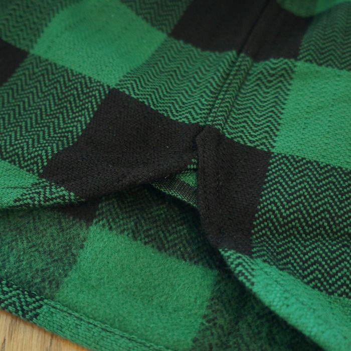 FN-SNW-101L GRNxBK ブロックチェックネルウエスタンシャツ101L FNSNW101L FLATHEAD フラットヘッドシャツ BLOCK CHECK NEL SHIRTの画像