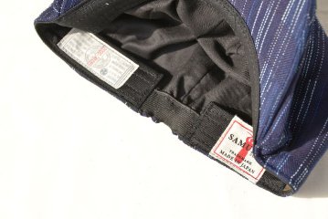 SJ301HN21-IK-市松柄絣ハンチング-SJ301HN21IK-SAMURAIJEANS-サムライジーンズハンチング-帽子-ハンチングキャップの画像