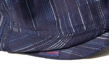 SJ301HN21-IK-市松柄絣ハンチング-SJ301HN21IK-SAMURAIJEANS-サムライジーンズハンチング-帽子-ハンチングキャップの画像
