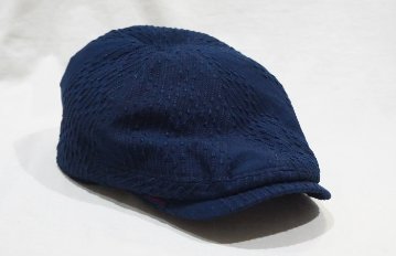 SJ301HN21-SK-太刺し子ハンチング-SJ301HN21SK-SAMURAIJEANS-サムライジーンズハンチング-帽子-ハンチングキャップの画像