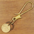 DLF-002-BRASS-フックキーホルダー002-DLF002-DELUXEWARE-デラックスウエアキーホルダー-デラックスウエアハンドメイドキーホルダーの画像