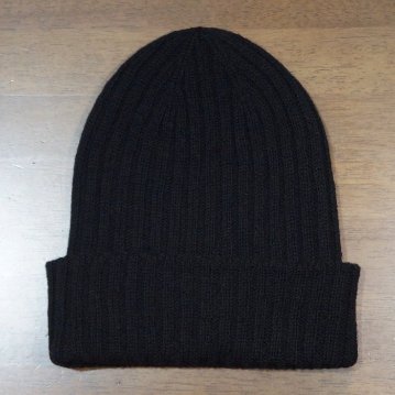 FN-HK001-BK-ウールニットキャップ001-FNHK001-FLATHEAD-フラットヘッドニットキャップの画像