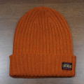 FN-HK001-OR-ウールニットキャップ001-FNHK001-FLATHEAD-フラットヘッドニットキャップの画像
