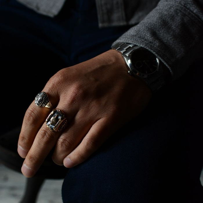 DR1510-DELUXE RING 1510-DELUXEWARE-デラックスウエアシルバーリング-デラックスウエアハンドメイドリング-指輪の画像