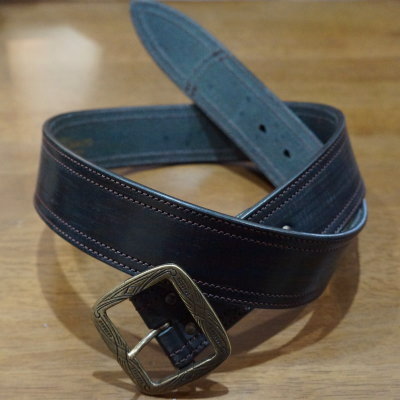 DLD-001-BK-BENZ LEATHER 510BELT-DELUXEWARE-デラックスウエアベルト-レザーベルト-LEATHERBELTの画像