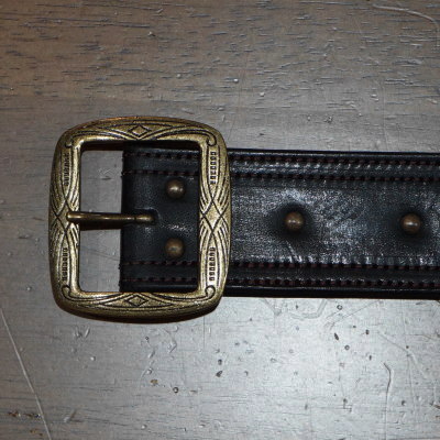 DLD-001-BK-BENZ LEATHER 510BELT-DELUXEWARE-デラックスウエアベルト-レザーベルト-LEATHERBELTの画像