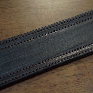 DLD-001-BK-BENZ LEATHER 510BELT-DELUXEWARE-デラックスウエアベルト-レザーベルト-LEATHERBELTの画像