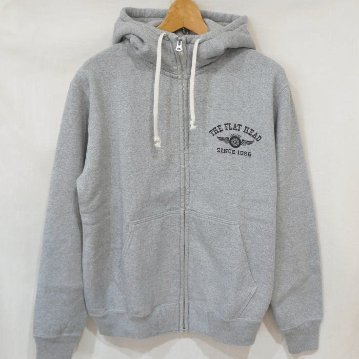 FN-MHZP-002 GRY ハイネックスウェットパーカー002 FNMHZP002 FLATHEAD フラットヘッドフルジップパーカーの画像