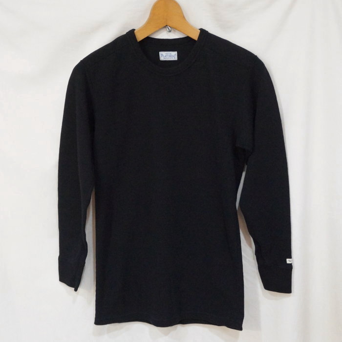 FN-THLD-001-BK-無地ショルダーパッドサーマル001-FNTHLD001-FLATHEAD-フラットヘッドサーマルTシャツ-ショルダーパッドサーマルの画像