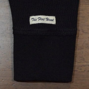FN-THLD-001-BK-無地ショルダーパッドサーマル001-FNTHLD001-FLATHEAD-フラットヘッドサーマルTシャツ-ショルダーパッドサーマルの画像