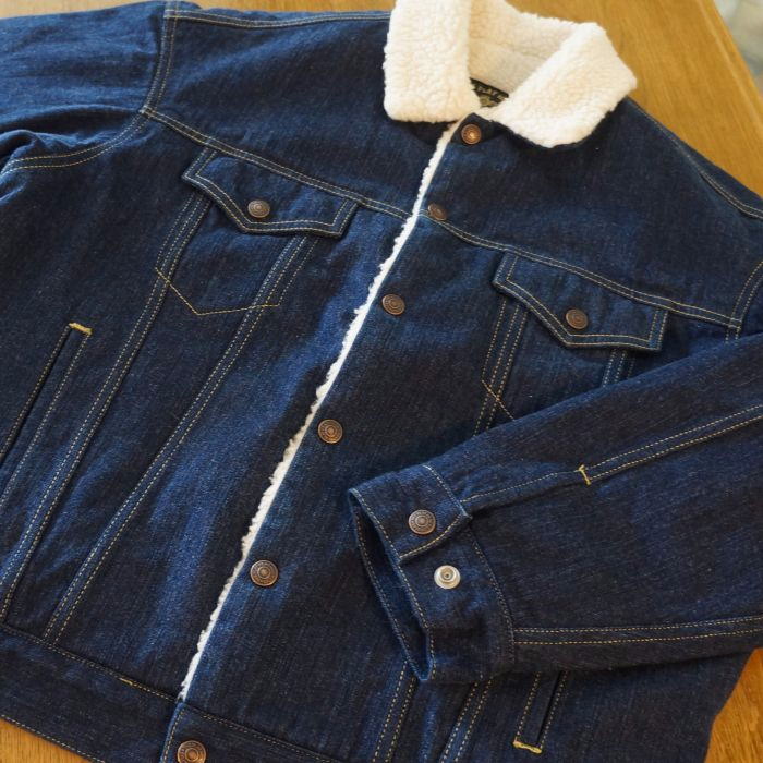FN-OJ-B002 DENIM BOA JACKET FNOJB002 FLATHEAD フラットヘッド ボアジャケット アウターの画像