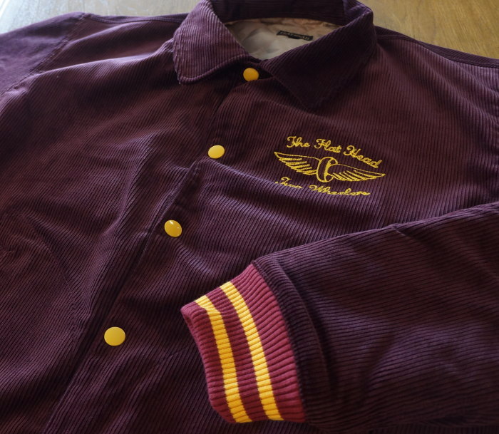 FN-OJ-V003 WIN コーデュロイバーシティ FNOJV003 CORDUROY VARSITY FLATHEAD フラットヘッドジャケット アウターの画像