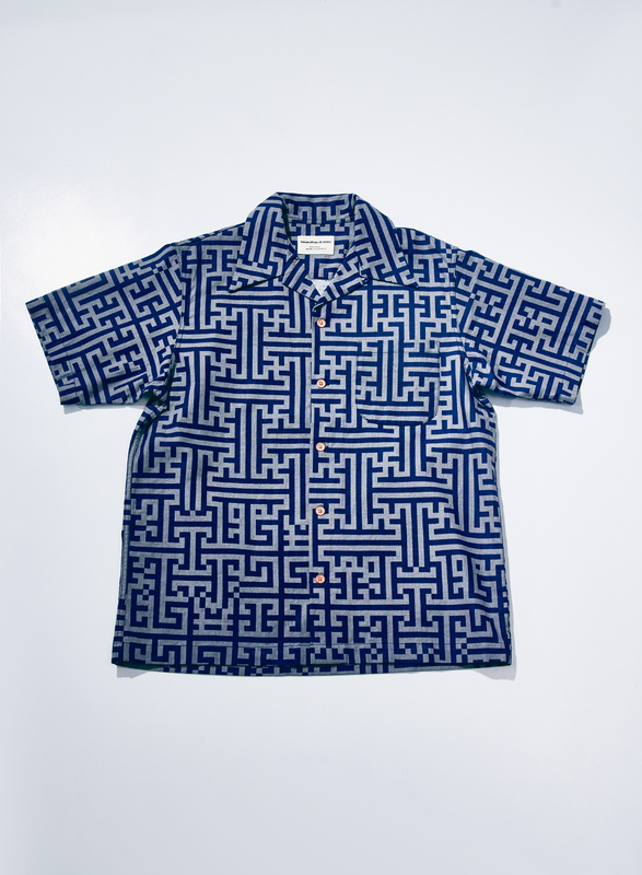 先行予約受付中！SSA26-02 幾何学柄アロハシャツ SSA2602 SAMURAIJEANS サムライジーンズ シャツ半袖の画像