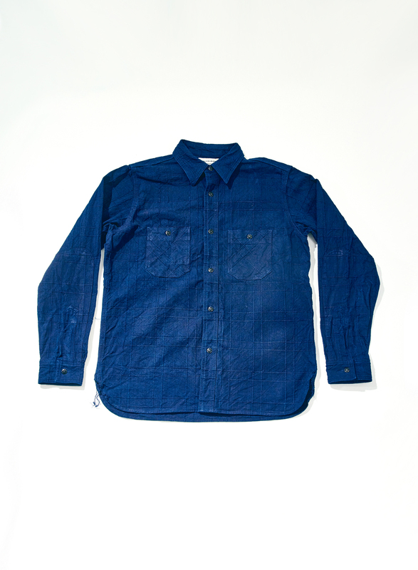 先行予約受付中！SSS26-ARS 藍刺し子ラティスワークシャツ SSS26ARS SAMURAIJEANS サムライジーンズシャツ 長袖シャツの画像