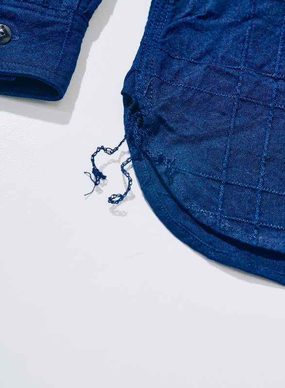 先行予約受付中！SSS26-ARS 藍刺し子ラティスワークシャツ SSS26ARS SAMURAIJEANS サムライジーンズシャツ 長袖シャツの画像