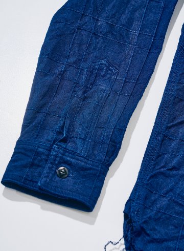 先行予約受付中！SSS26-ARS 藍刺し子ラティスワークシャツ SSS26ARS SAMURAIJEANS サムライジーンズシャツ 長袖シャツの画像