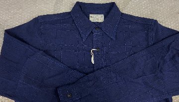 SSS26-ARS 藍刺し子ラティスワークシャツ SSS26ARS SAMURAIJEANS サムライジーンズシャツ 長袖シャツの画像