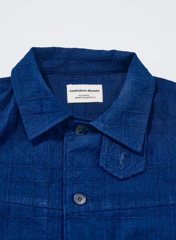 SJSJK26-ARS 藍刺し子ラティスジャケット SJSJK26ARS SAMURAIJEANS サムライジーンズジャケット アウターの画像