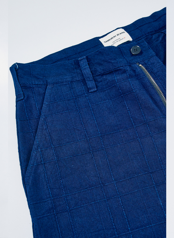 先行予約受付中！SJAP26-ARS 藍刺し子ラティストラウザーズ SJAP26ARS SAMURAIJEANS サムライジーンズデニムジーンズの画像