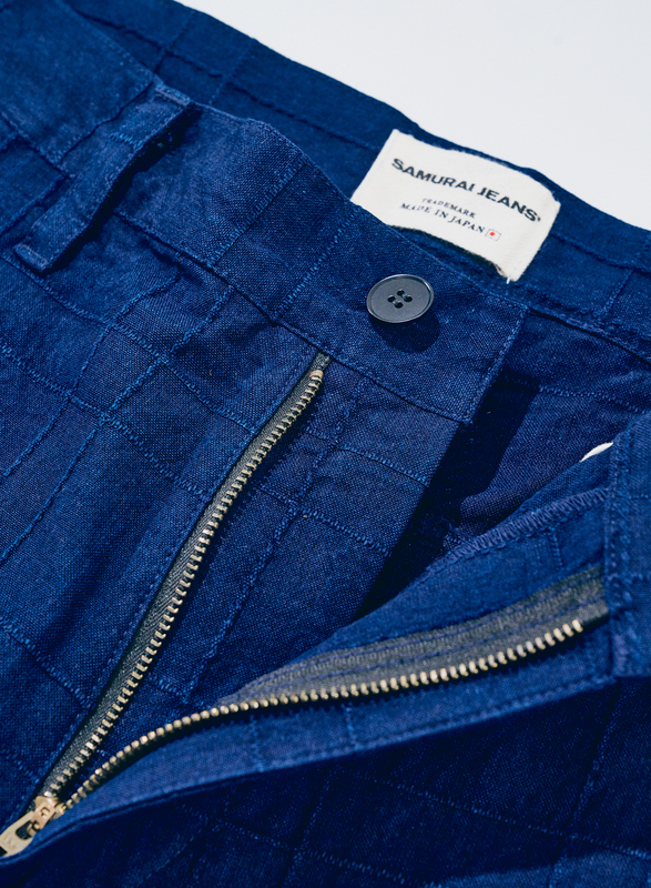 先行予約受付中！SJAP26-ARS 藍刺し子ラティストラウザーズ SJAP26ARS SAMURAIJEANS サムライジーンズデニムジーンズの画像